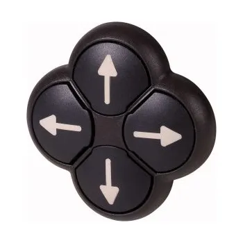 Stavebniny EATON 286337 M22S-D4-S-X7 Čtyřtlačítko, bez blokace, černé, se šipkami, kroužek černý