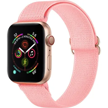 VSECHNONAMOBIL 42315 NYLON Řemínek Apple Watch 9 / 8 / 7 (41mm) / 6 / SE / 5 / 4 (40mm) / 3 / 2 / 1 (38mm) růžový