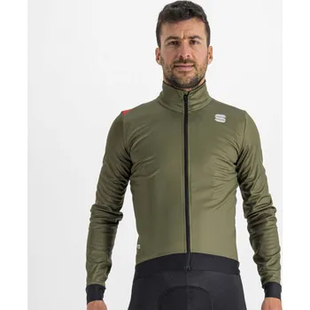 Cyklistické oblečení SPORTFUL Cyklistická větruodolná bunda - FIANDRE PRO MEDIUM - černá/zelená 2XL