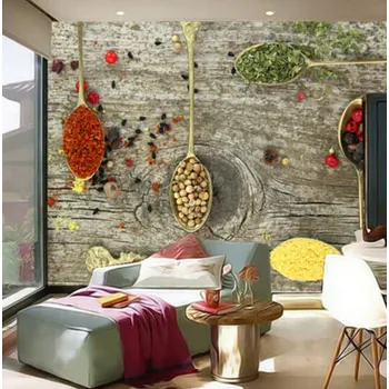 Fototapeta Solution Media 3D tapeta - Lžíce a koření MU391 6 - Samolepící tapeta - 380-450g/m2