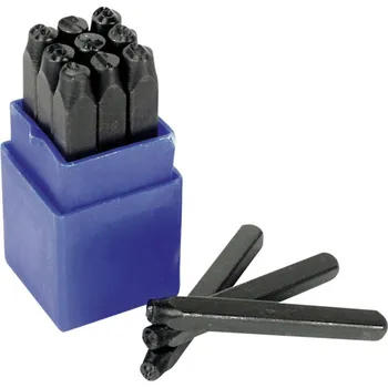 Sada nářadí Brüder Mannesmann M 245-10 9dílná sada raznic - číslice Výška písma: 10 mm