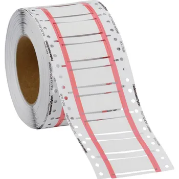 HellermannTyton 553-71032 TULT12-4DS-2x25WH-PO-X-WH označovač smršťovacích bužírek bílá 1000 ks