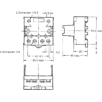 Omron P7LF-06 patice pro relé Omron řada G7L , (d x š x v) 55.5 x 56.5 x 35.2 mm, 1 ks
