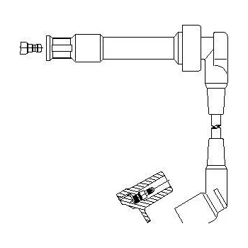 zapalovací kabel, , 12121247523, 1247523, BREMI, 176/105
