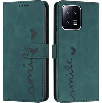 Pouzdro na tablet VSECHNONAMOBIL 55693 ART SMILE Peněženkový kryt se šňůrkou Xiaomi 13 zelený