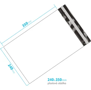 Obálka Plastová obálka 240x350mm
