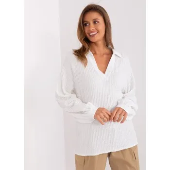 Dámská halenka Dámská halenka s výstřihem do V DRAW ecru