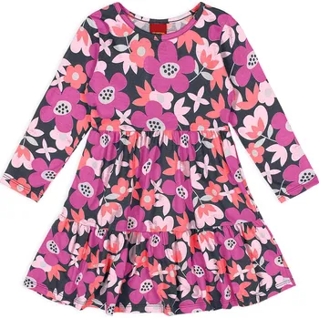 Dívčí šaty Dívčí šaty KYLY FLORES fialové Velikost: 98