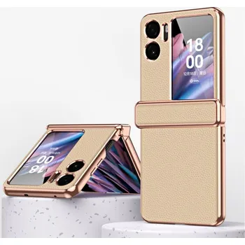 Pouzdro na tablet VSECHNONAMOBIL 59269 LEATHER Ochranné pouzdro pro OPPO Find N2 Flip zlaté