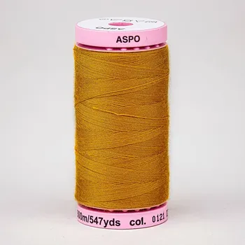 Nit Univerzální šicí nit Amann ASPO 120 polyesterová, tmavě zlatavá 1130, návin 500m