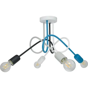 Light for home - Závěsné svítidlo 1001/4M4 MONDO, 4xE27/60W, šedá, černá, bílá, tyrkysová, 4xE27/60W, E27, šedá, černá, bílá, tyrkysová