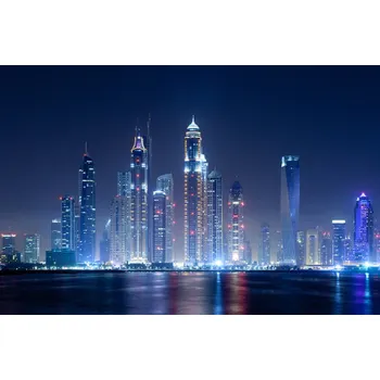 Fototapeta Solution Media 3D tapeta - Modré město MU307B 3 - 3D Relief - Vliesová tapeta - 320g/m2