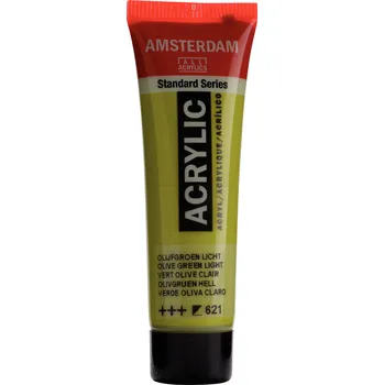 Vodová barva Akrylová barva Amsterdam Standard - 621 Olive Green Light Objem: 20 ml