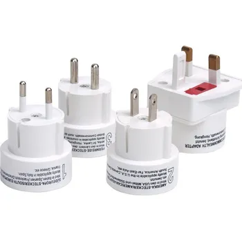 Cestovní adaptér HABA Sada cestovních zátek 4 kusy, bílá