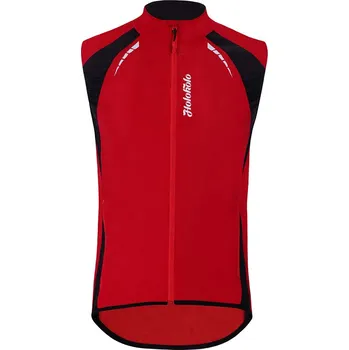 Cyklistická vesta HOLOKOLO Cyklistická vesta - BREATH - červená/černá 3XL
