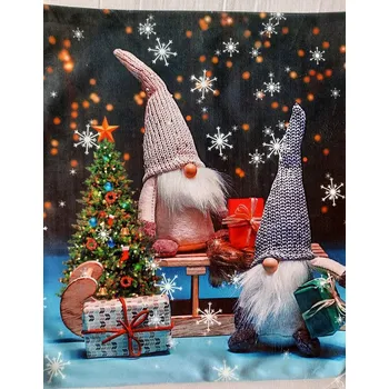 Povlak na dekorativní polštářek Povlak na polštářek vánoční Skřítci 002