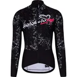 HOLOKOLO Cyklistická zateplená bunda - GRAFFITI LADY - černá