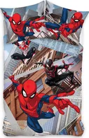 Carbotex Spiderman Napříč paralelními světy červené/modré 140 x 200, 70 x 90 cm zipový uzávěr