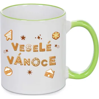 Vánoční hrnek - Veselé Vánoce Barva: Zelená