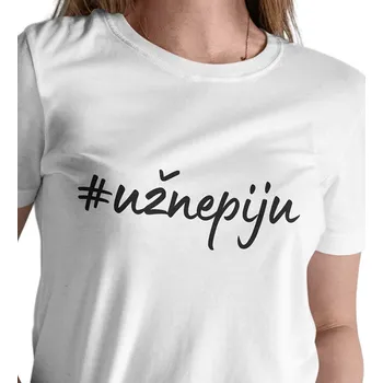 Dámské tričko Dámské triko bílé - Už nepiju L