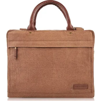 Paolo Peruzzi Taška na notebook A4 hnědá
