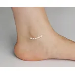 For Silver Řetízek na nohu s přírodními sladkovodními perlami - Stříbro 925