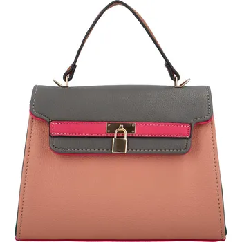 Stylová menší dámská koženková kabelka do ruky Tianna , tmavě šedá