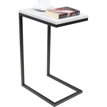 Konferenční stolek ArtAdrk Příruční stolek SPARK | černé nohy Barva: Beton