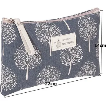 Kosmetická taška Plátěná dámská taštička pro kosmetiku - 11