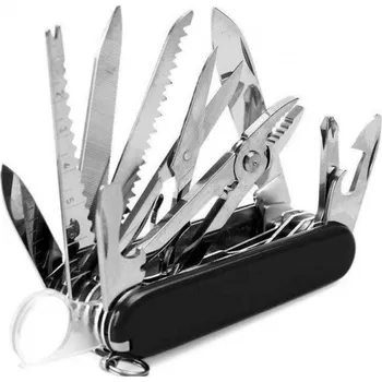 Multifunkční nůž Kapesní nůž nerezový 17v1 Barva: Černá - doprava zdarma od 1499 Kč