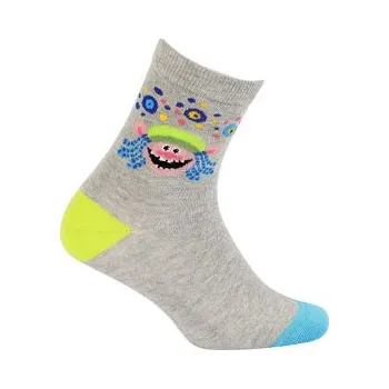 GATTA Dětské ponožky TROLLOVÉ šedé Velikost: 21-23