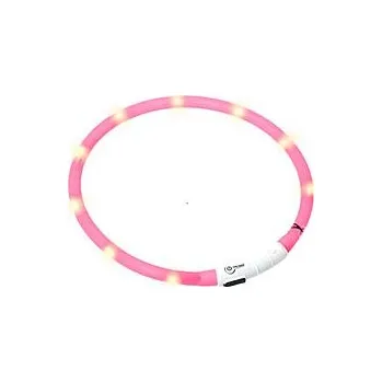 Obojek pro psa Obojek USB Visio Light 70cm růžový KAR