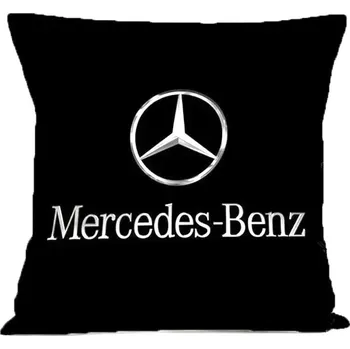 Auto-moto Polštářek Mercedes Benz černý 30x30cm