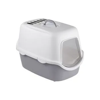 Toaleta pro kočku WC kočka CATHY kryté s filtrem šedá Zolux