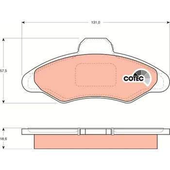 Brzdová destička Sada brzdových destiček, kotoučová brzda TRW GDB897
