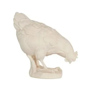 Vánoční dekorace Ornatis Slepička zobající Provedení: Přírodní bez malování, Velikost stojících figur dospělých postav: 22 cm