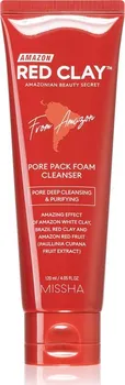 Missha Amazon Red Clay Pore Pack Foam Cleanser čistící pěna s červeným jílem 120 ml