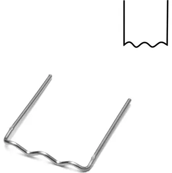 Svářečka Genborx Sponky na svařování plastů PU6, sada 100 ks, tvar U, Ø 0,6 mm