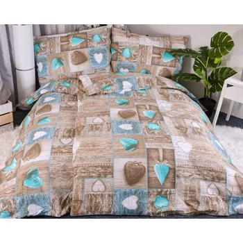 Povlečení Aaryan´s Krepové povlečení PETRA MODRÁ 140 x 200 70 x 90