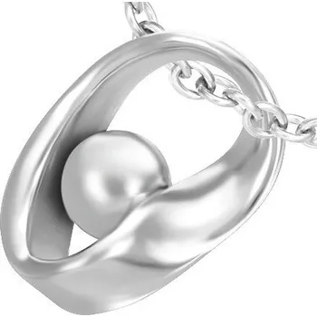 Přívěsek Ocelový přívěsek s ocelovou kuličkou 10mm