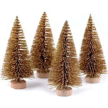Vánoční stromek Dekorace stromeček Barva: zlatá