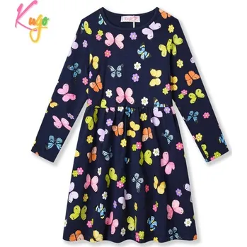 Dívčí šaty Dívčí šaty dl.r. KUGO HC3919, tmavě modré