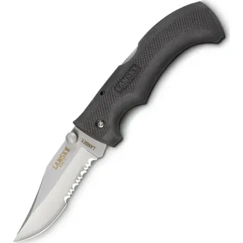 kapesní nůž Lansky LKN030 Easy Grip univerzální kapesní nůž 9,6 cm, guma, černá, nylonové pouzdro
