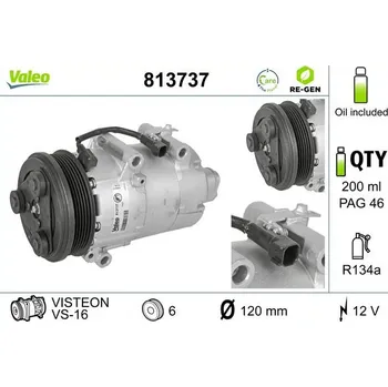 Kompresor klimatizace Kompresor, klimatizace VALEO 813737