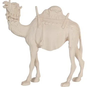Vánoce Ornatis Velbloud Provedení: Přírodní bez malování, Velikost stojících figur dospělých postav: 11 cm Dřevěná vyřezávaná soška velblouda
