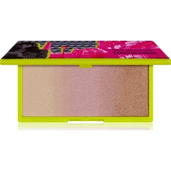 Rozjasňovač Makeup Revolution X Emily In Paris pudrový rozjasňovač s metalickým leskem odstín In The Spotlight 12 g