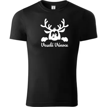 Fenomeno Dětské tričko Sob(veselé vánoce) - černé Velikost: 134 cm/ 8 let