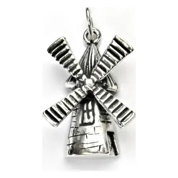 Přívěsek Stříbrný přívěsek větrný mlýn - P360 (Stříbrný větrný mlýn)