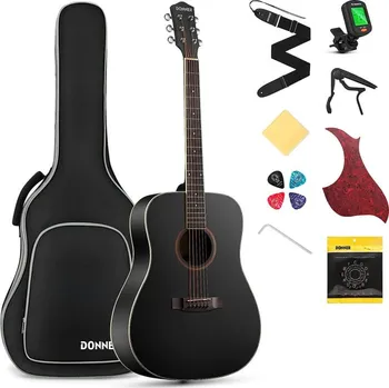 Akustická kytara Donner DAG-1B - Black