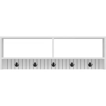 Věšák ASIR Sarandon nástěnný věšák bílý